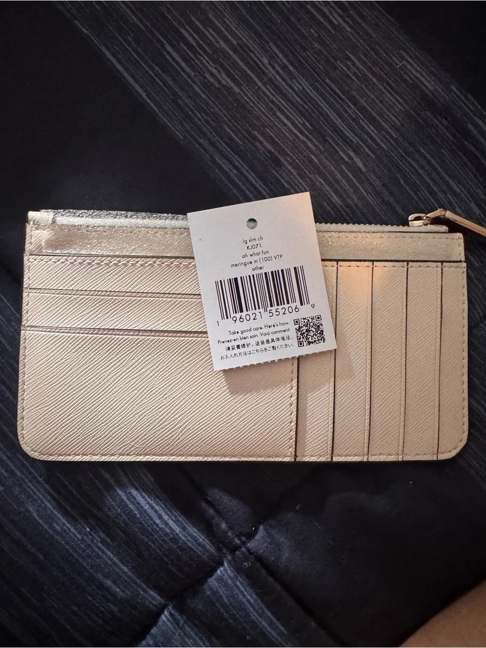 kate spade Metallic Gold Nutcracker Zip Pouch